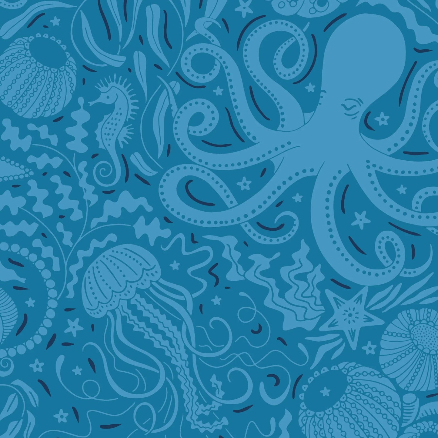Seas the Day Blue Modal Magnetic Footie