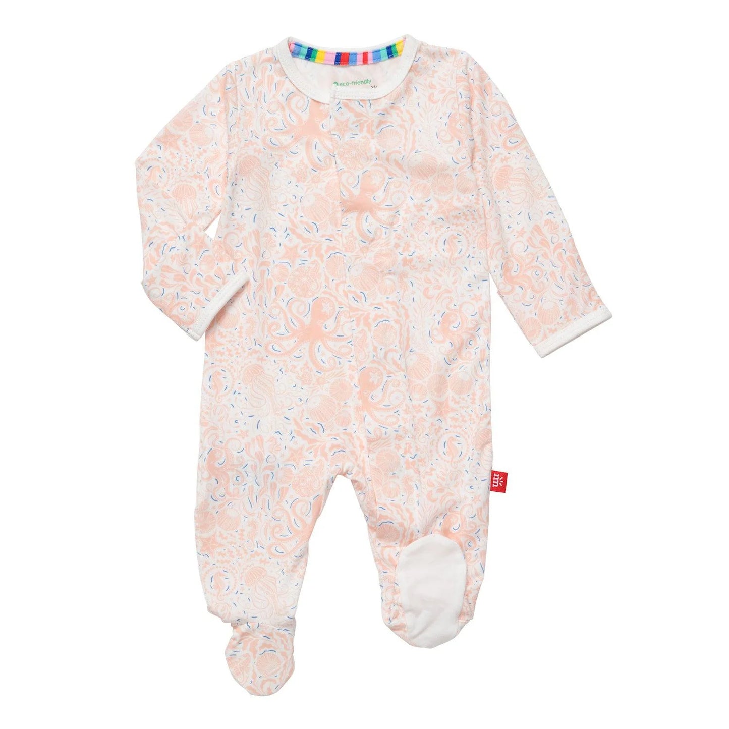 Seas the Day Pink Modal Magnetic Footie