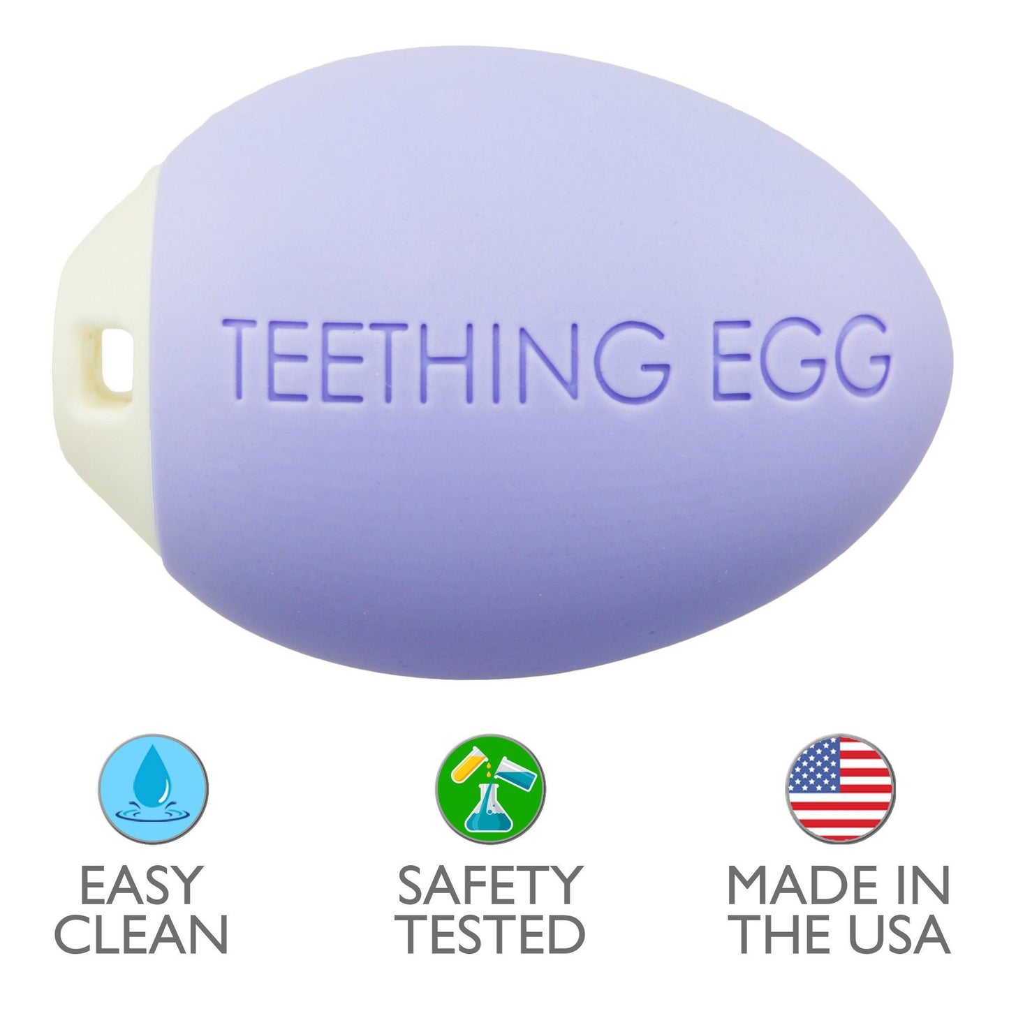 The Teething Egg Teether - Lavender