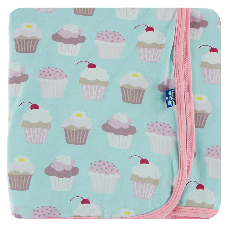 Print Swaddling Blanket - Summer Sky Cupcakes