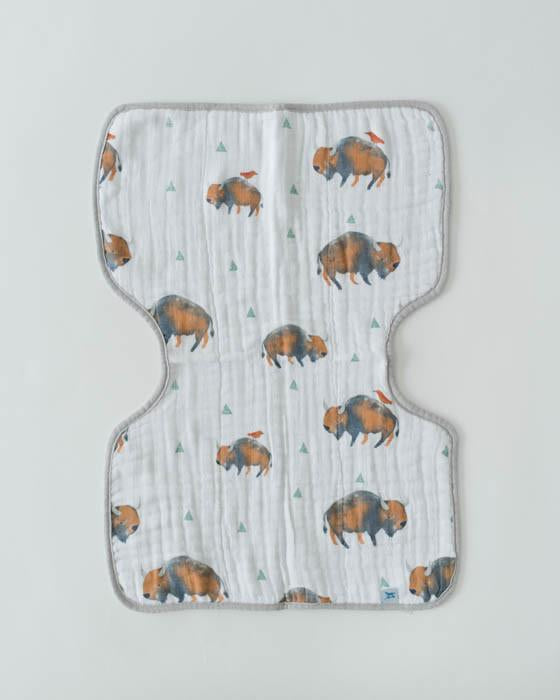 Little Unicorn Cotton Muslin Burp Cloth - Bison