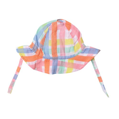 Multicolor Plaid Sunhat