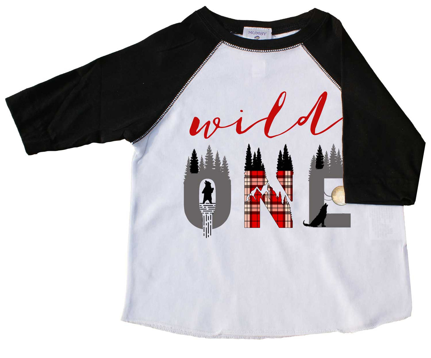 "Wild One" First Birthday Raglan Tee - Mumsy Goose