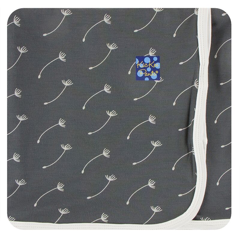 Kickee Pants Print Swaddling Blanket - Stone Dandelion
