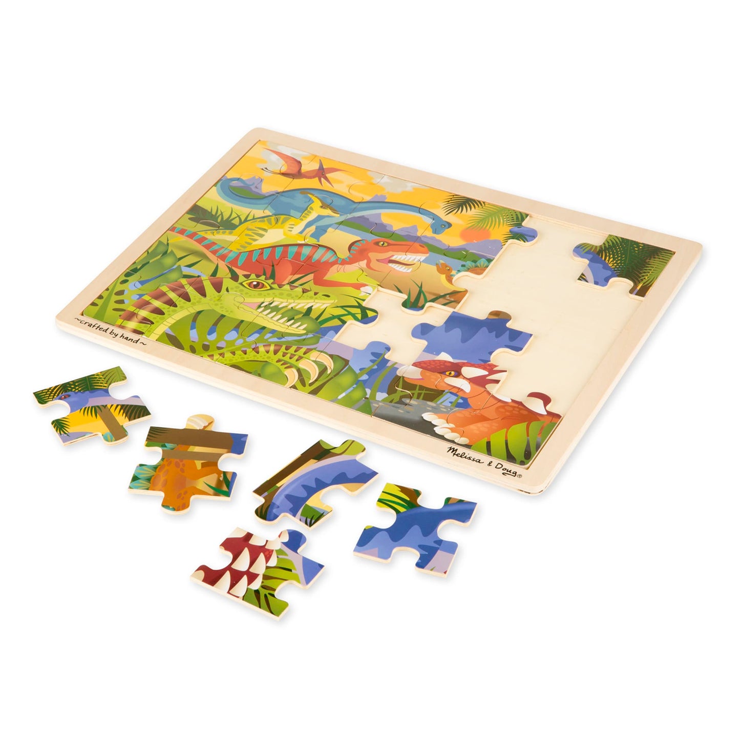 Dinosaur Wooden Jigsaw Puzzle 24 Pieces