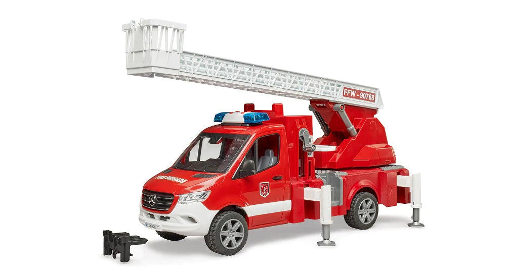 Bruder MB Sprinter Fire Engine w/ Ladder, Water Pump and Light & Sound