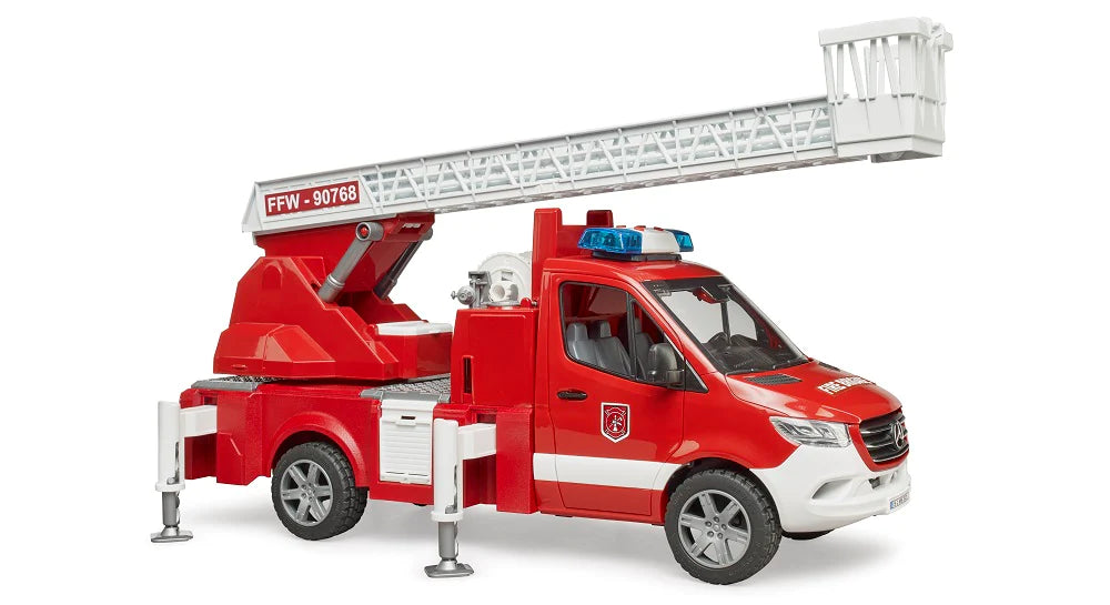 Bruder MB Sprinter Fire Engine w/ Ladder, Water Pump and Light & Sound