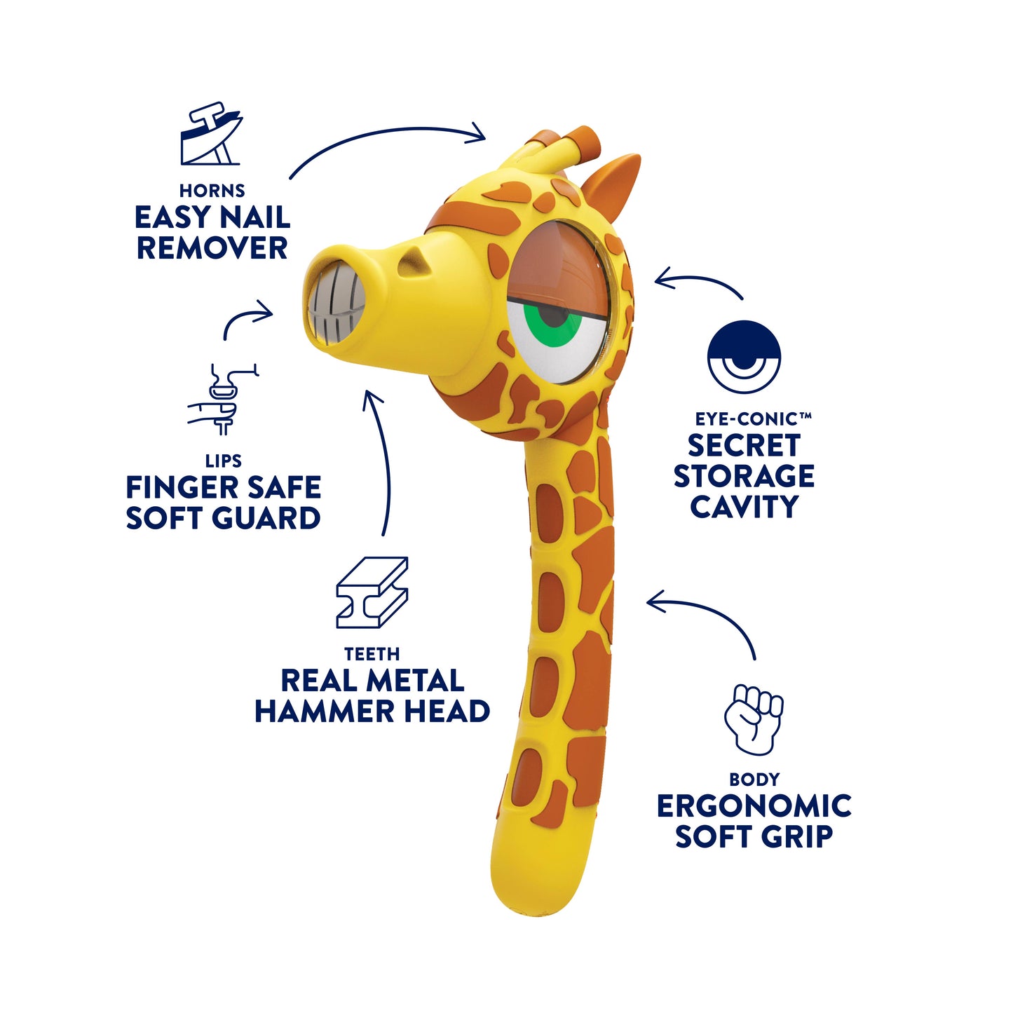 Children's STEM Starter Hammer-Giraffe "Stretch"