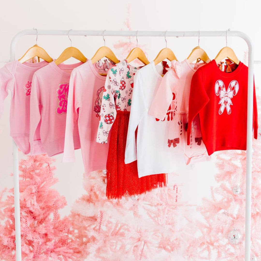 Merry and Bright Patch Christmas Sweatshirt - Kids Holiday