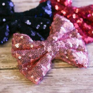 Fancy Sequin Hair Bow