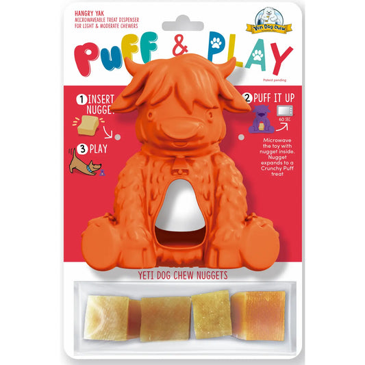 Yeti Dog Chew Puff & Play - Orange