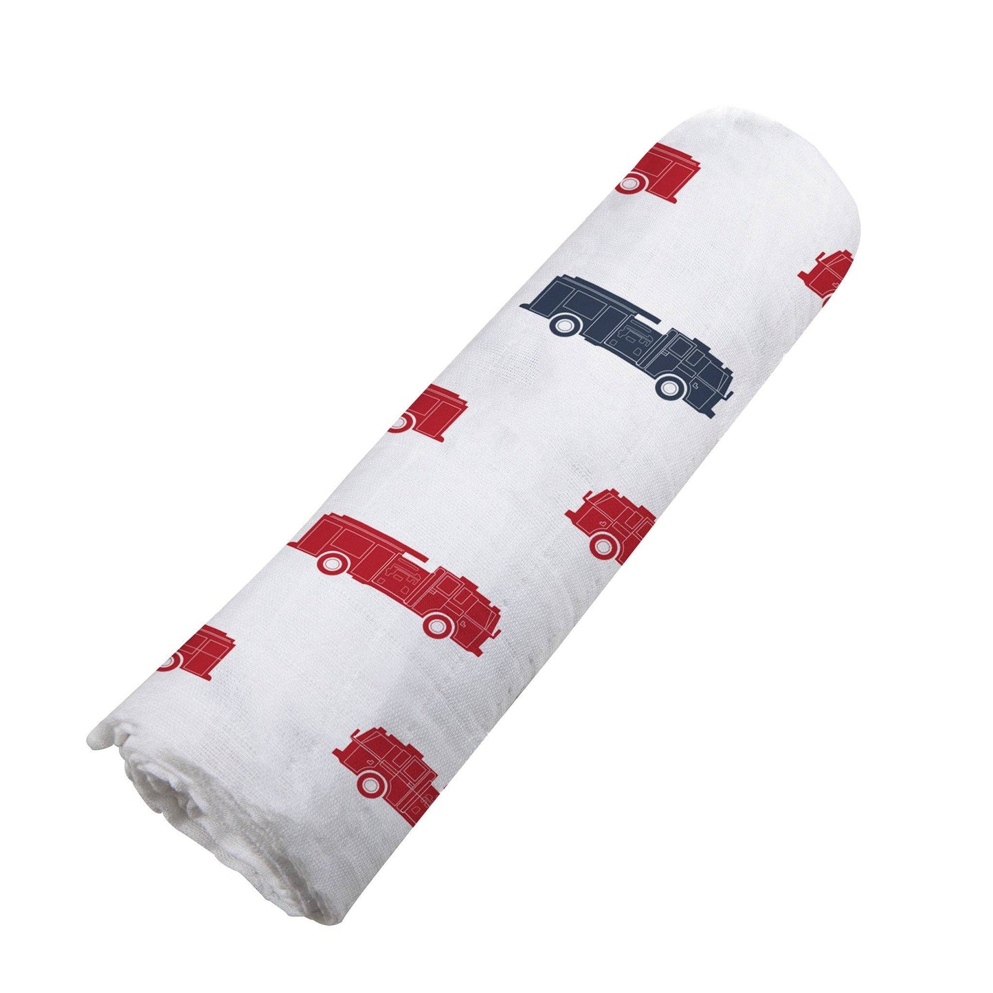Blue and Red Fire Trucks - Swaddle