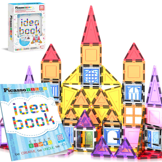 PicassoTiles 21pc (Magnetic Tile Building) Set