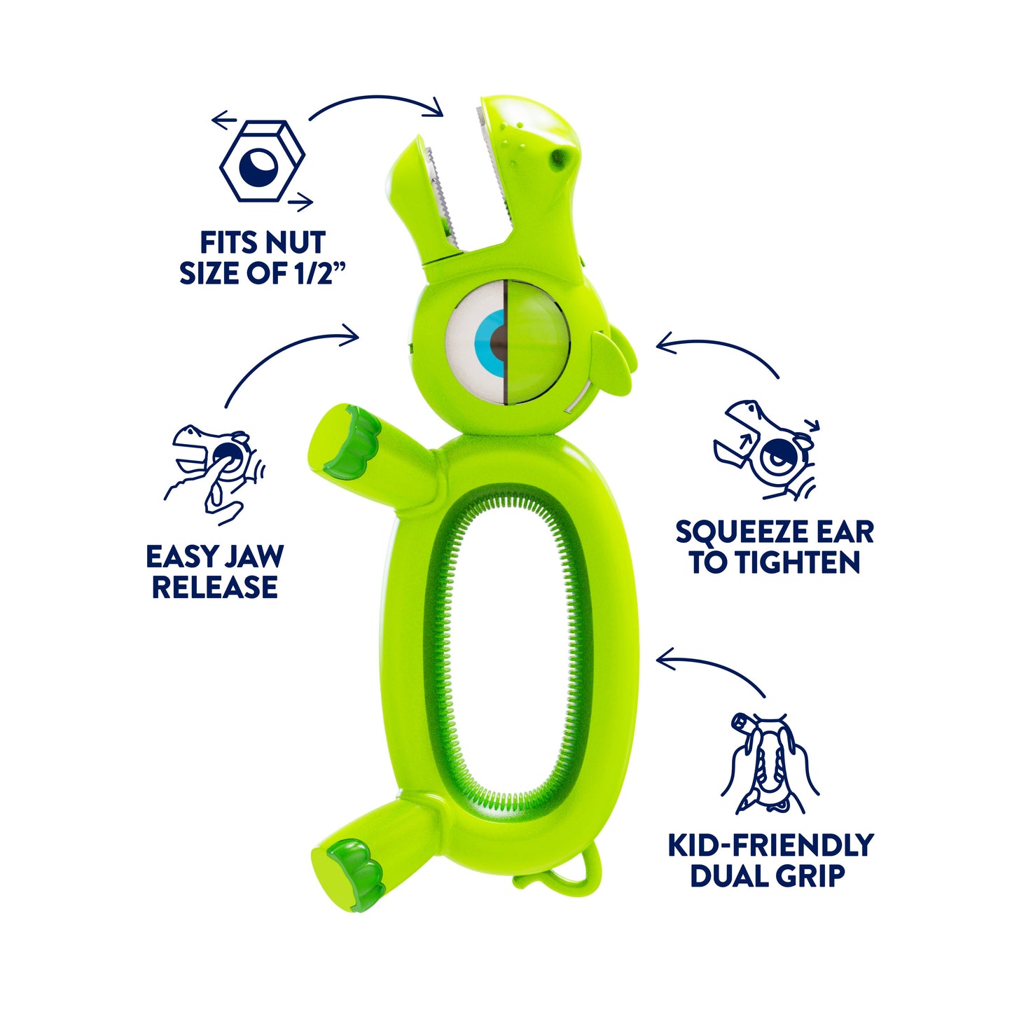 Children's STEM Starter Wrench-Hippo "Chomp"