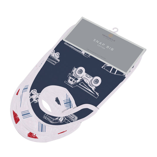 Things That Go Snap Bibs - 3Pk