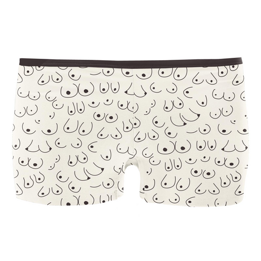 Breast Cancer Awareness Women's Print Boy Short Underwear