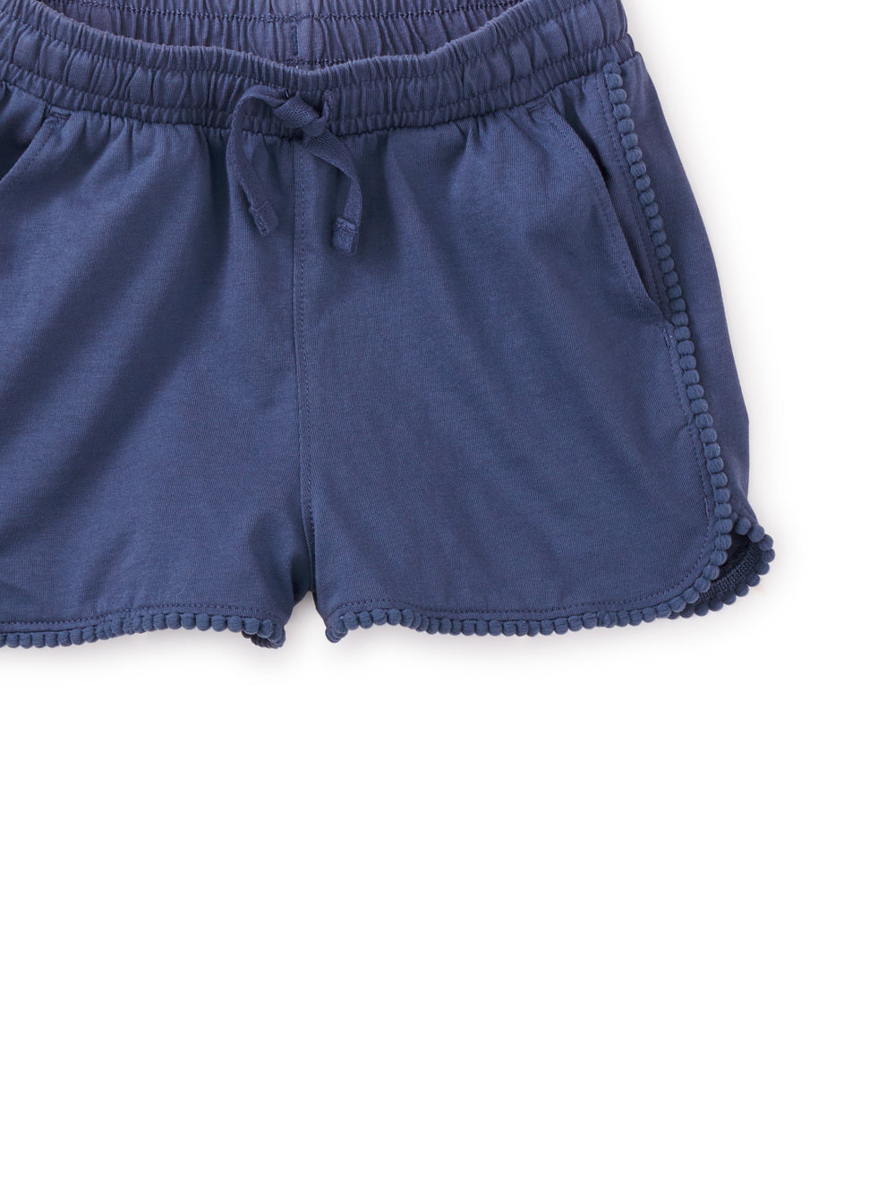 Indigo Pom-Pom Gym Shorts