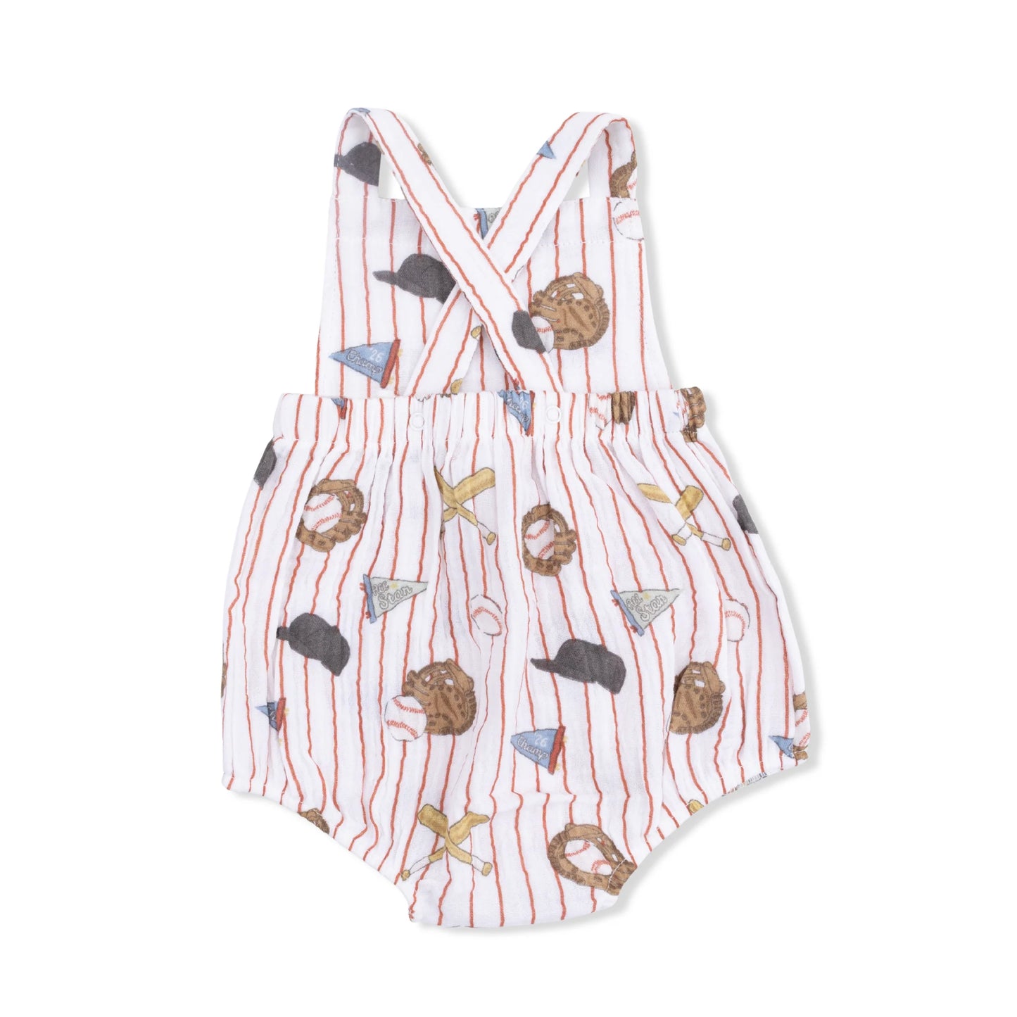 Vintage Baseball Stripe | Retro Sunsuit