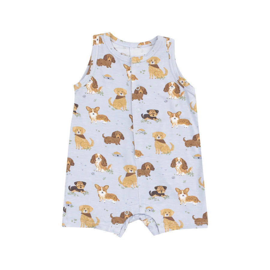 Best Friend Dogs Sleeveless Shortie Romper