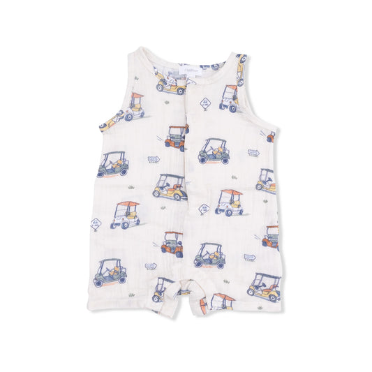 Zooming Golf Carts | Sleeveless Shortie Romper