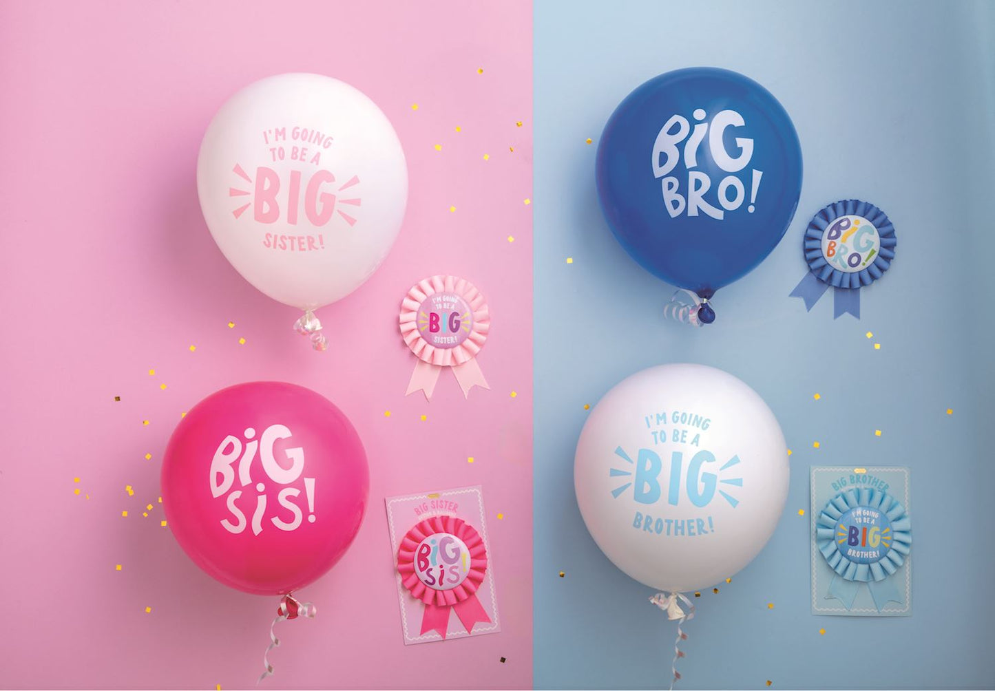 Sibling Button & Balloon