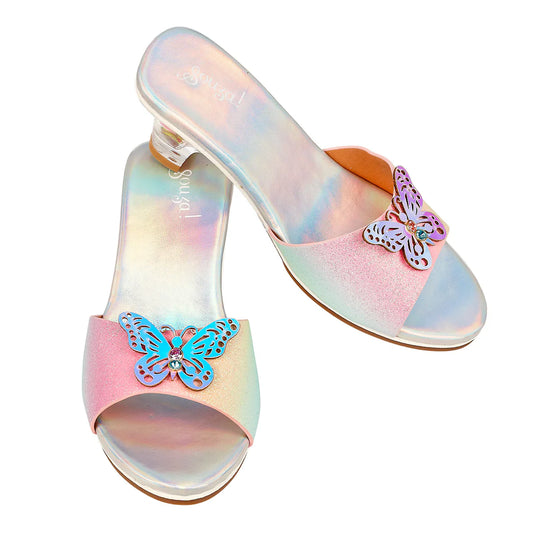Slipper High-heel | Rainbow Butterfly