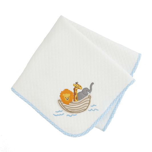 Noahs Ark Quilted Blanket