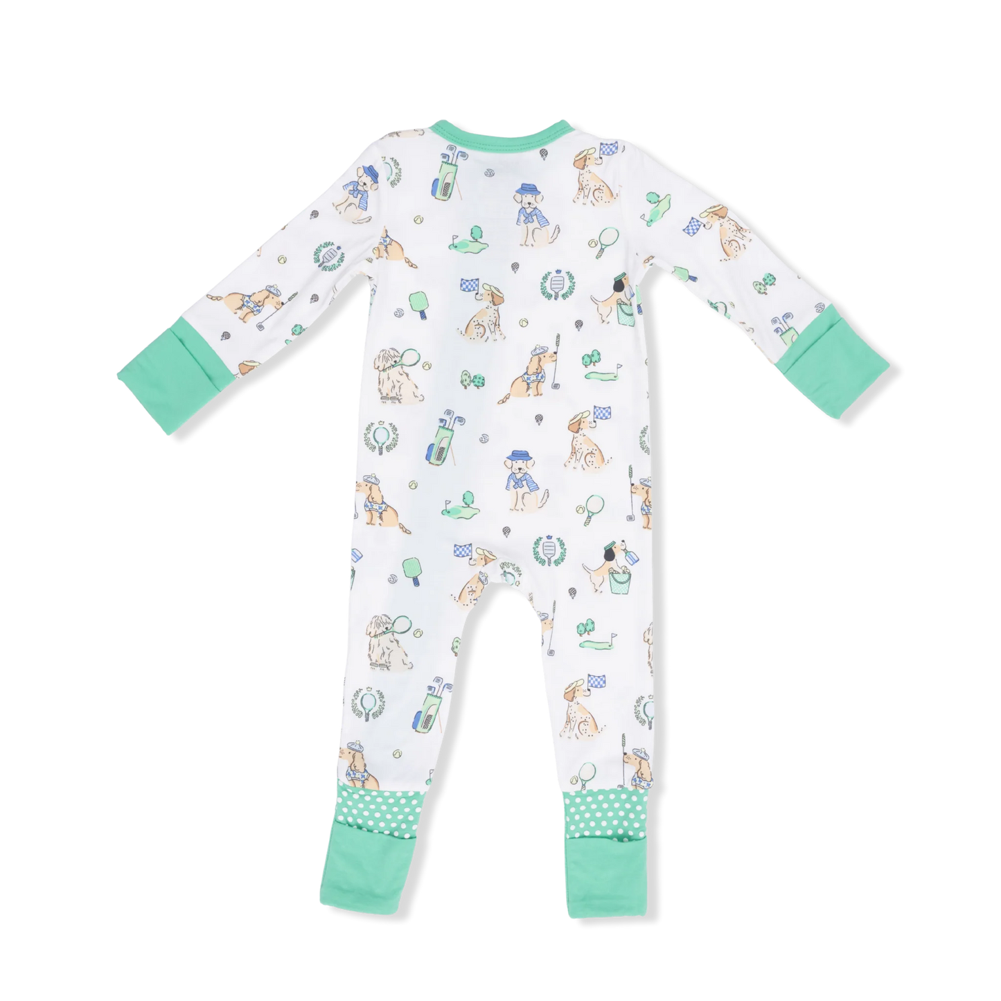 Country Club Dogs (Blue) | Convertible Romper