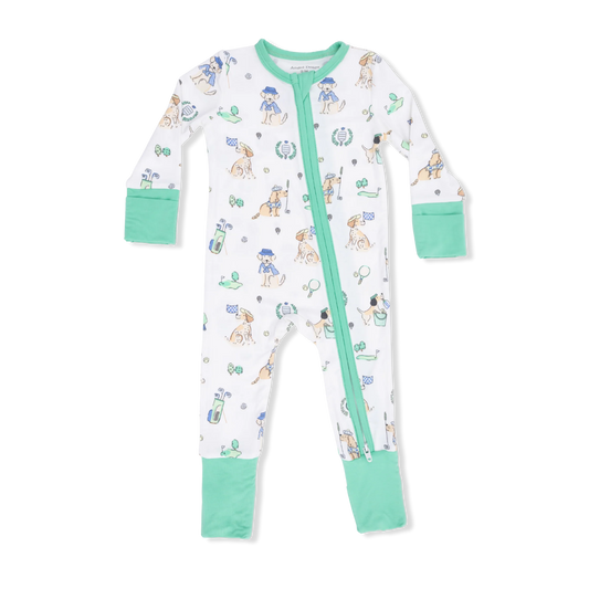 Country Club Dogs (Blue) | Convertible Romper