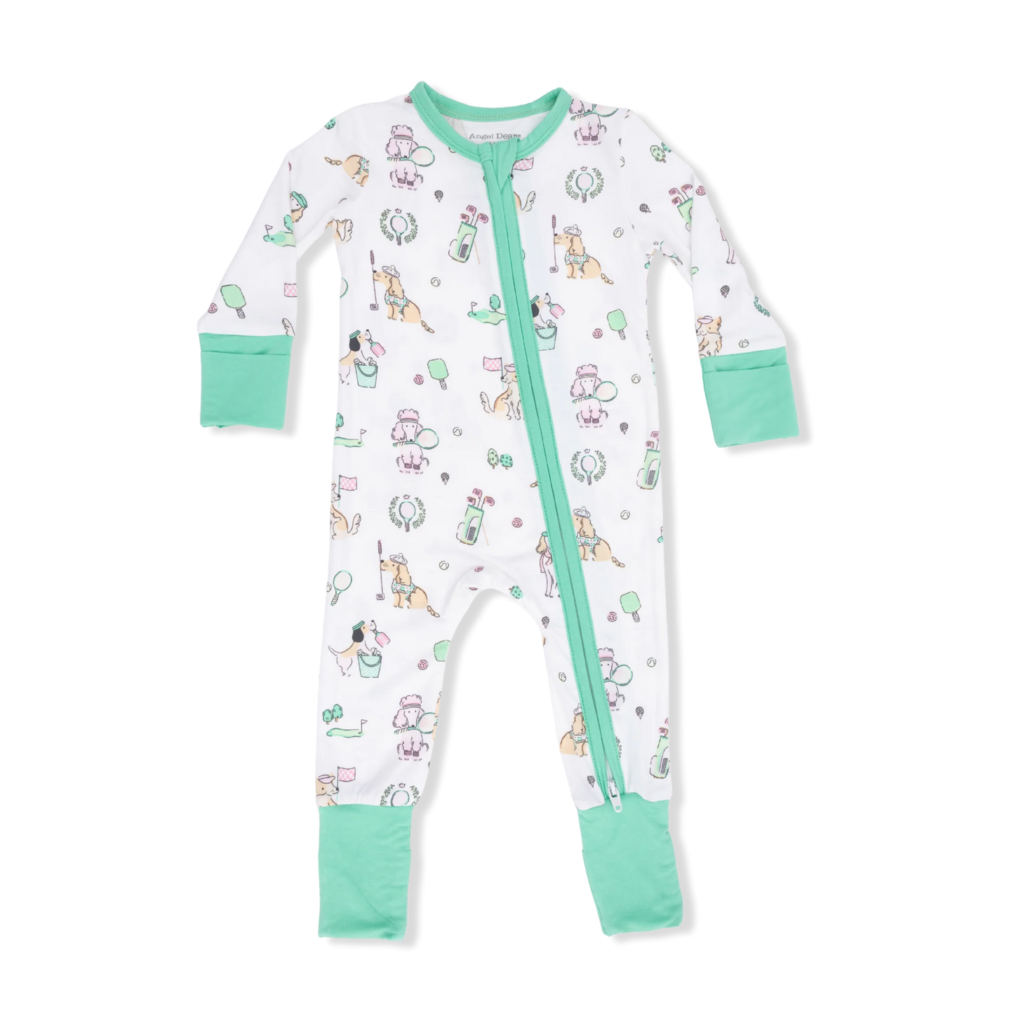 Country Club Dogs (Pink) | Convertible Romper