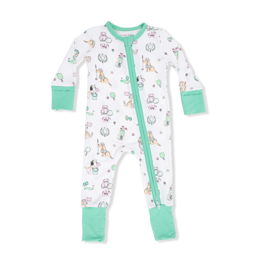 Country Club Dogs (Pink) | Convertible Romper