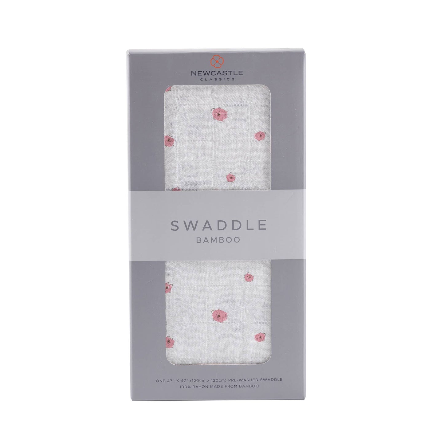 Pink Flower - Bamboo Muslin Swaddle