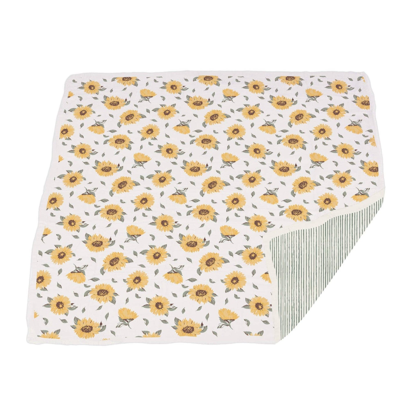 Sunflower Farm and Sage Green Stripe - Newcastle Blanket