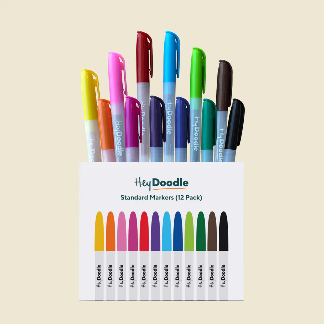 Hey Doodle 12ct Standard Markers