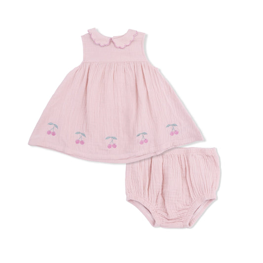 Cherry | Petal Collar Dress Set