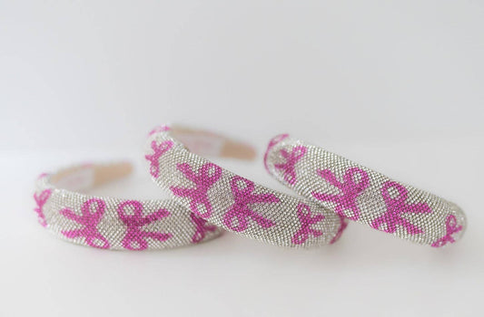 Beaded Headband - Bows & Bling