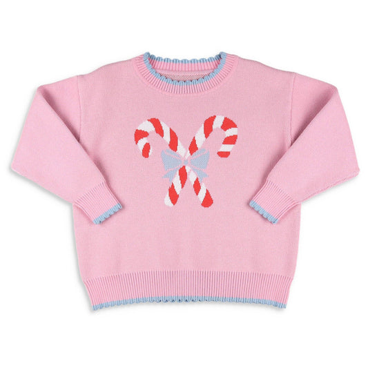 Girls Sweater | Candy Canes
