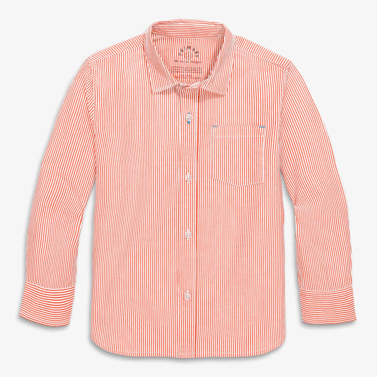 Long Sleeve Button Down In Stripe