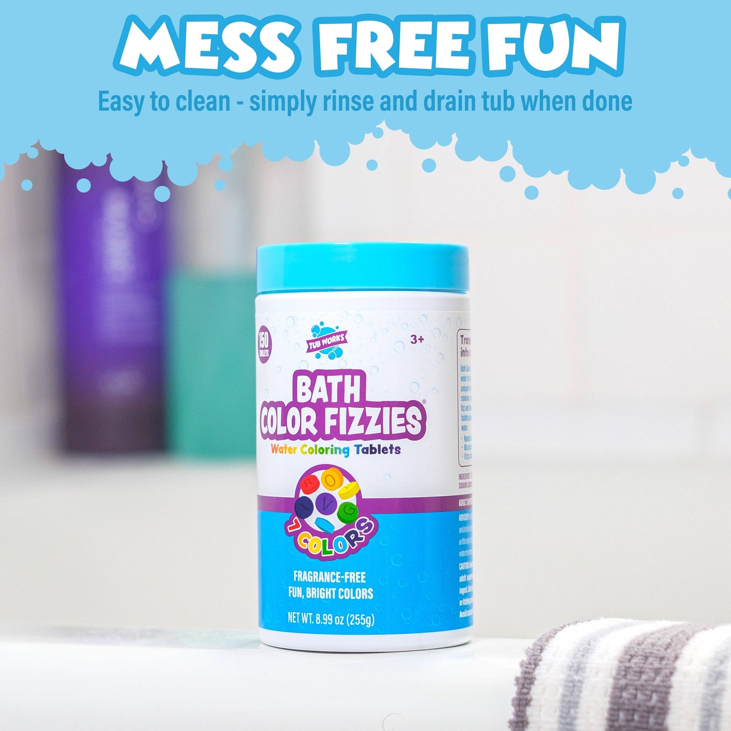 Tub Works® Bath Color Fizzies™- 150 Count