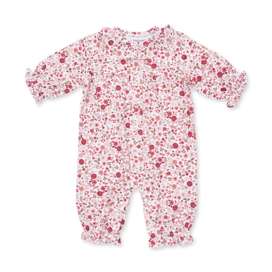 Serene Floral | Ruffle Collar Romper