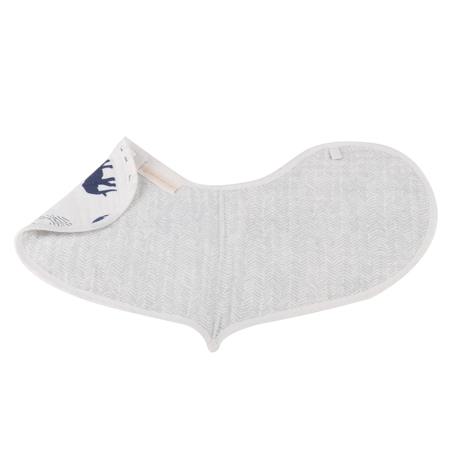 In The Wild Elephant Burp Cloth Bibs - Set of 2