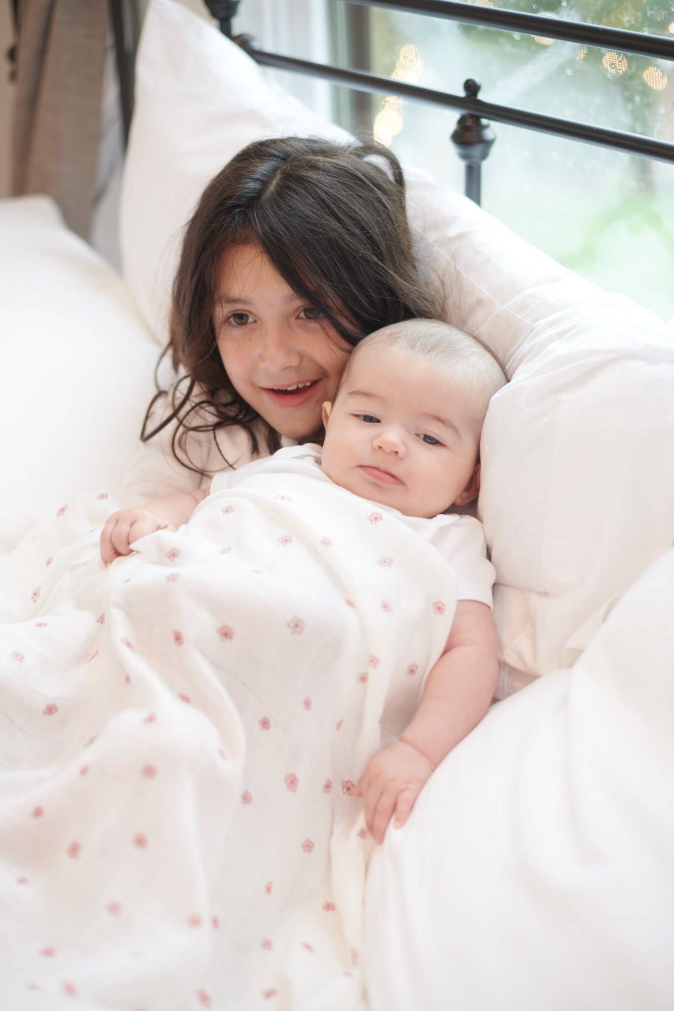 Pink Flower - Bamboo Muslin Swaddle