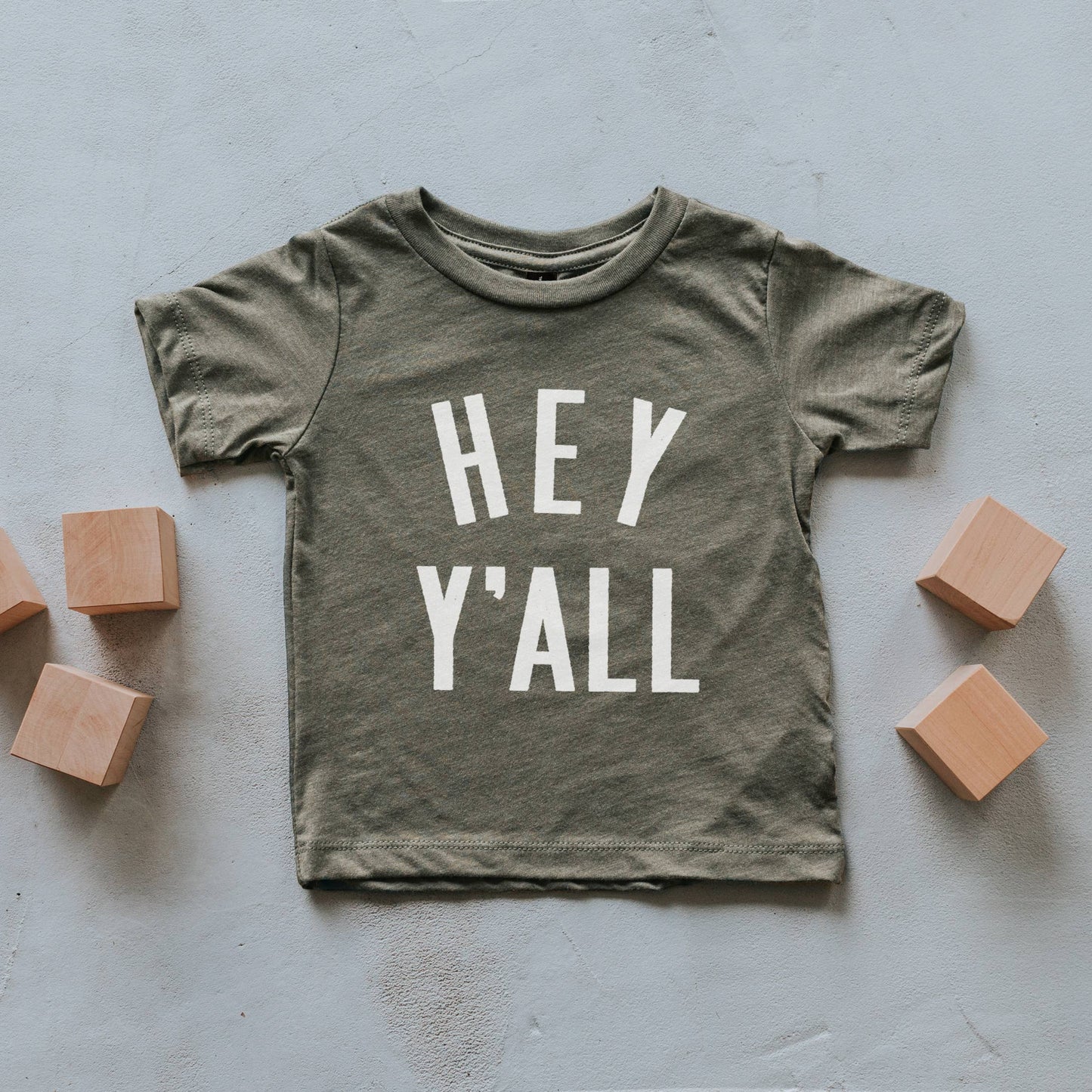 Olive Hey Y'All Kids Tee