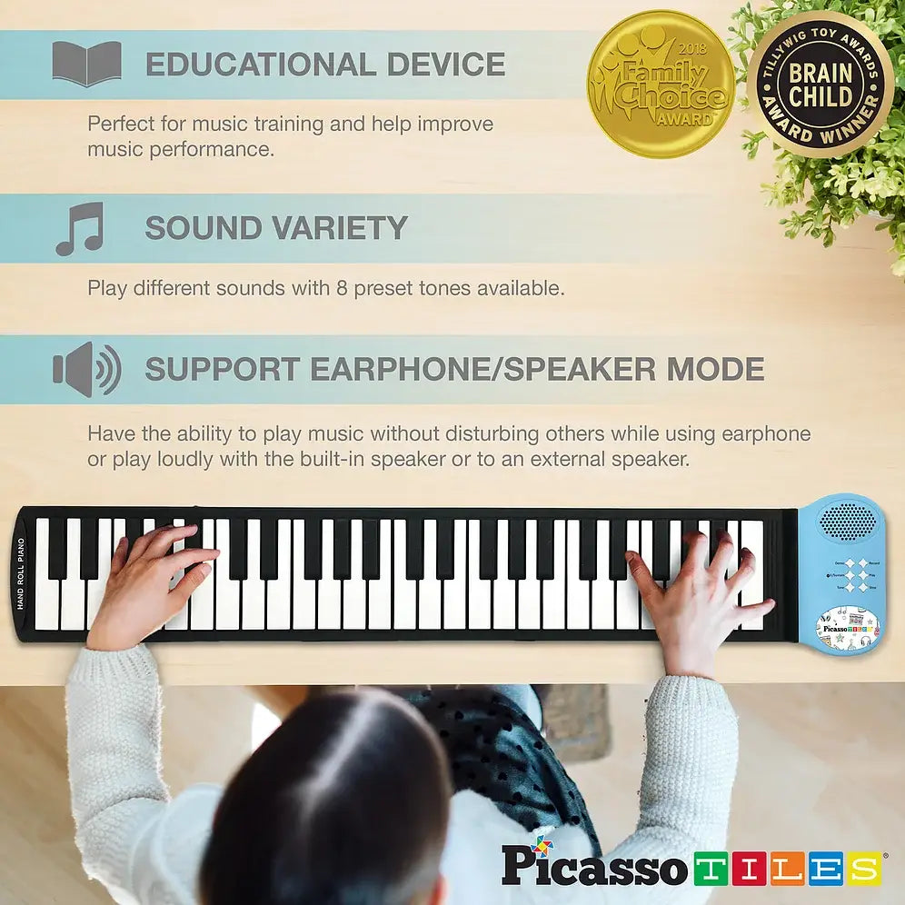 49 Key Colorful Roll-Up Keyboard