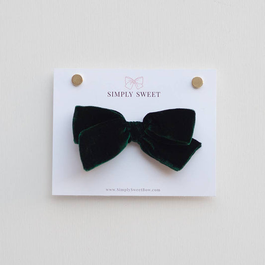 Balsam (dark green) - Velvet Knot Bow