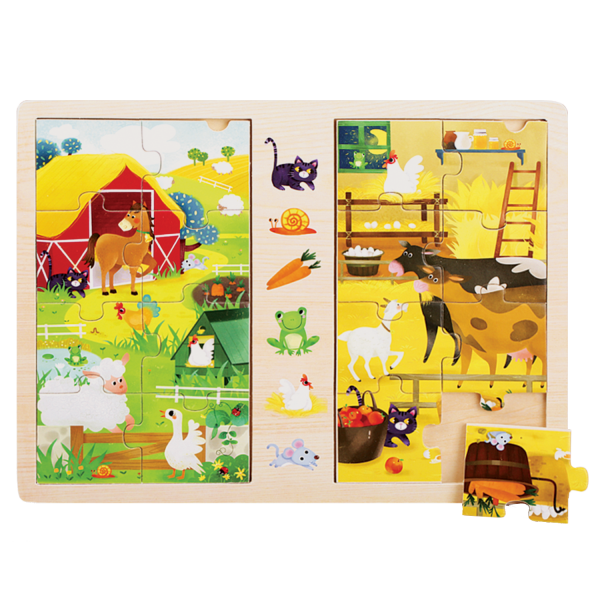 Farm Double Jigsaw Puzzles