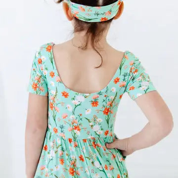 Sweet Pickings Meadow Floral Bamboo Leggy Romper