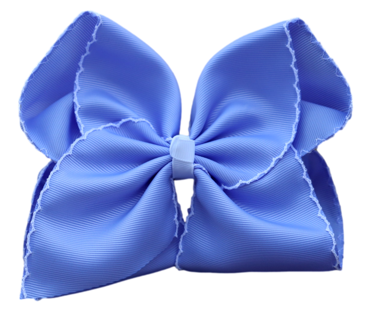 Periwinkle Moon Stitch Hair Bow