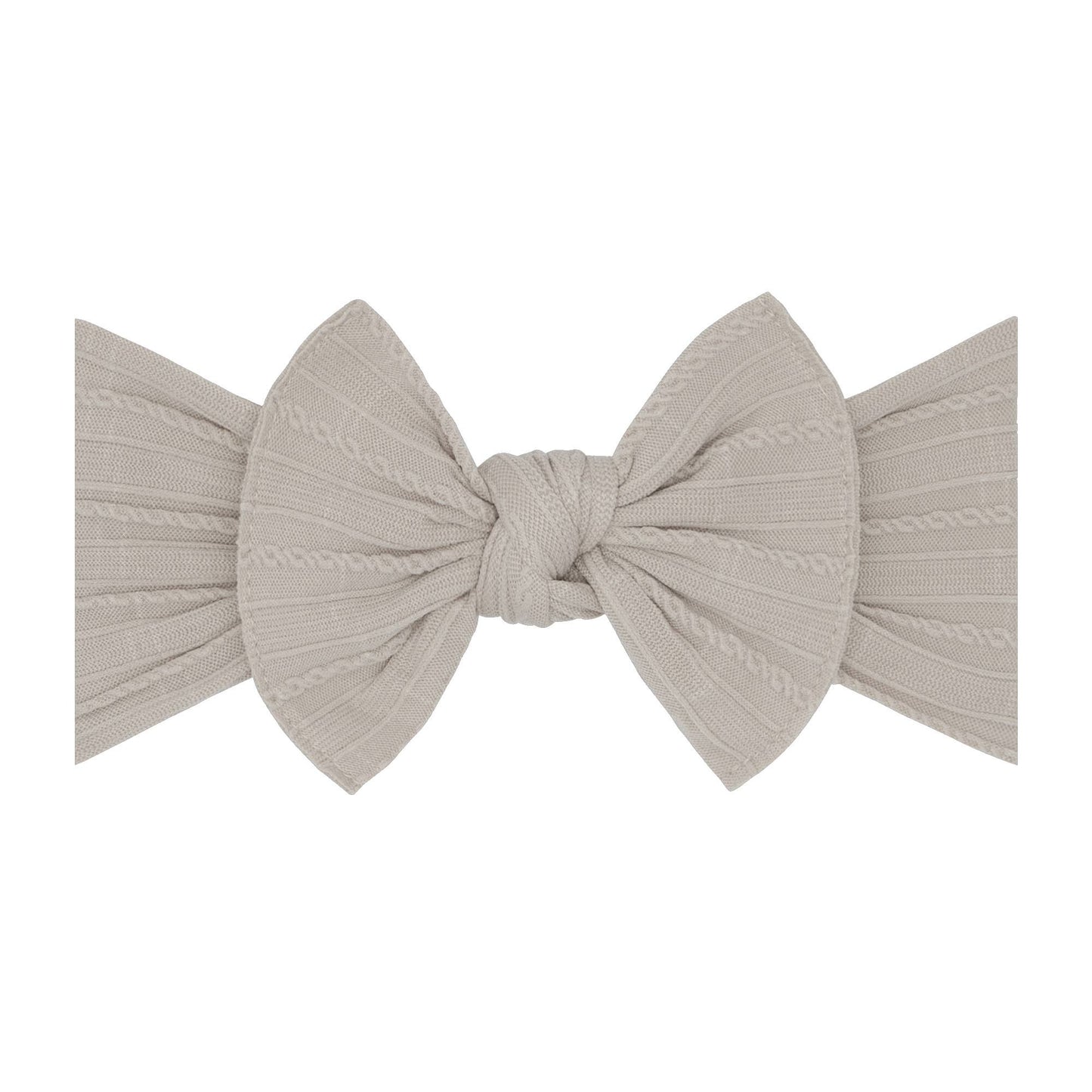 Cable Knit Classic Knot | soft nylon headband