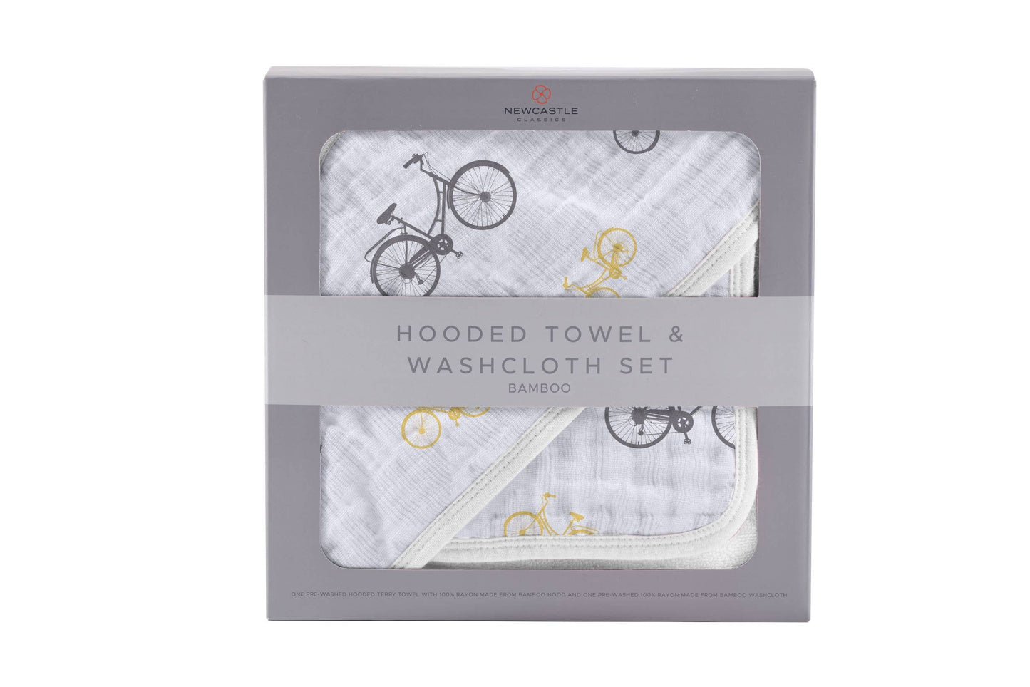 Vintage Bicycle - Hooded Towel and Washcloth Set